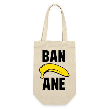 Banane - Geschenkbeutel für Flaschen - Natur - Vorne