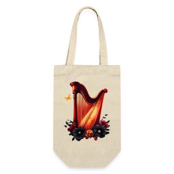 Cosmic melody, the magic of the harp. - Gift Bag for Bottles - nature - Front