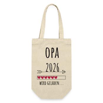 Futur grand-père 2026 Cadeau Grossesse - Sac à bouteille - nature - Devant