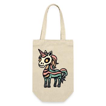 Licorne Halloween Zombie Drôle - Sac à bouteille - nature - Devant