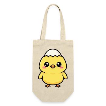 Chick with Kawaii cap - Gift Bag for Bottles - nature - Front
