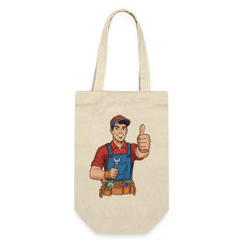 Artisan joyeux Pouce vers le haut - Sac à bouteille - nature - Devant