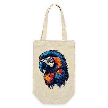 Magnifique tête de perroquet - Sac à bouteille - nature - Devant