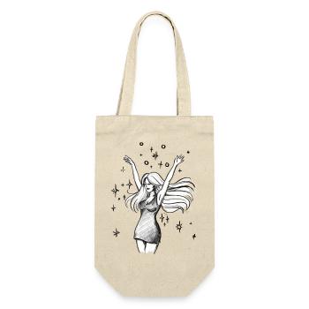 Dancing Woman Empowerment - Illustration - Gift Bag for Bottles - nature - Front