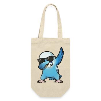 Dabbing Budgie Blue - Gift Bag for Bottles - nature - Front