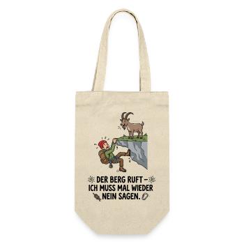 Der Berg ruft Humor Klettern - Geschenkbeutel für Flaschen - Natur - Vorne