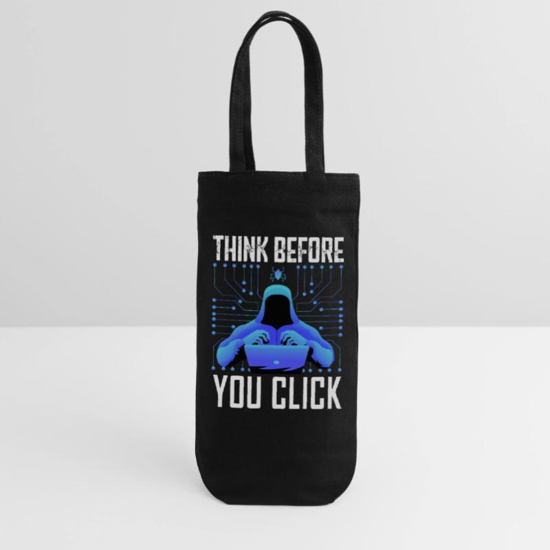 Hacker Hacker Programmeur Cybersécurité Linux Sac à bouteille