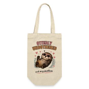 Otterly Unbothered Not My Problem - Geschenkbeutel für Flaschen - Natur - Vorne