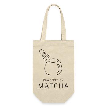 PowderedByMatcha - Geschenkbeutel für Flaschen - Natur - Vorne