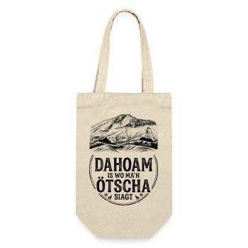Ötscher Heimat-Shirt Dahoam is wo man Ötscha siagt - Geschenkbeutel für Flaschen - Natur - Vorne