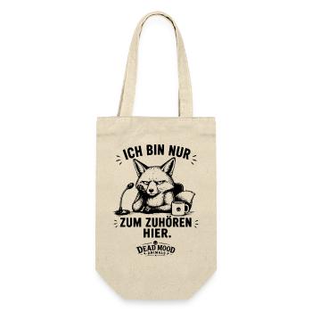 Genervter Fuchs | Lustiger Meeting Büro Spruch - Geschenkbeutel für Flaschen - Natur - Vorne