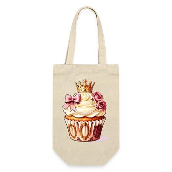 Crowned Cupcake Royale - Gift Bag for Bottles - nature - Front