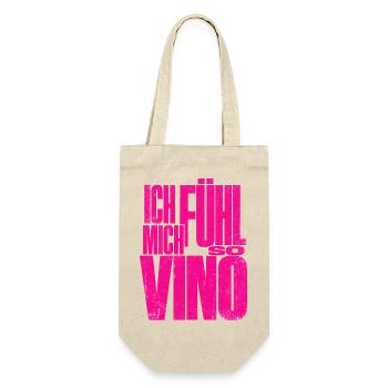 Ich fühl mich so Vino! - Geschenkbeutel für Flaschen - Natur - Vorne