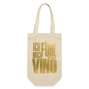 Ich fühl mich so Vino! - Geschenkbeutel für Flaschen - Natur - Vorne
