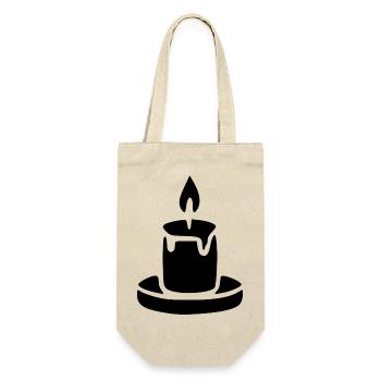 candle - Gift Bag for Bottles - nature - Front