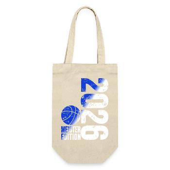 Basketball Master Shirt 2026, blue white - Gift Bag for Bottles - nature - Front