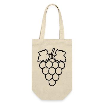 Grapes Green Grapevine Wine Gift - Gift Bag for Bottles - nature - Front