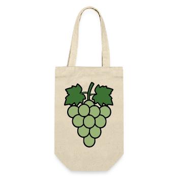 Grapes Grapevine Wine Gift Wine Drinker - Gift Bag for Bottles - nature - Front