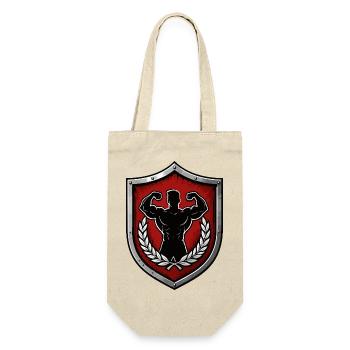 Power Shield Muscle Power Emblem - Gift Bag for Bottles - nature - Front