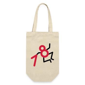 Finally: 18 years! - Gift Bag for Bottles - nature - Front
