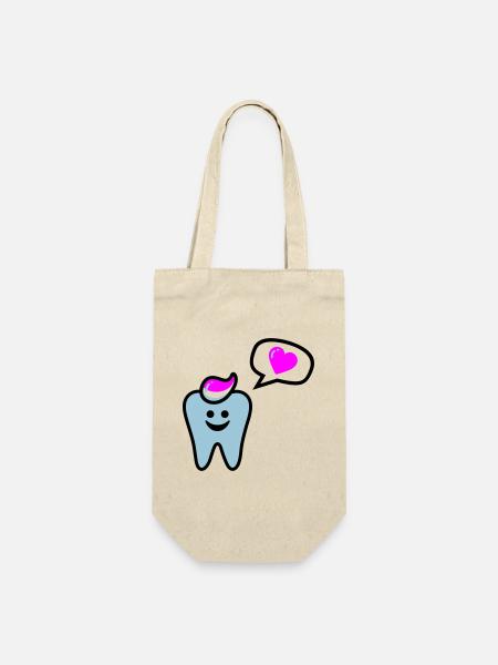 zahn punk zahnarzt dentist - Sac à bouteille - nature