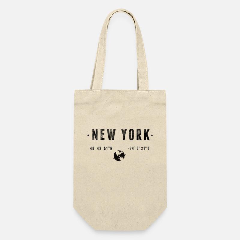 New York - Gift Bag for Bottles - nature