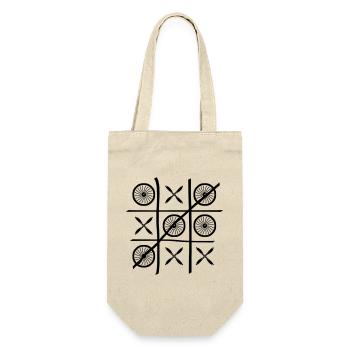 TicTacToe - Gift Bag for Bottles - nature - Front