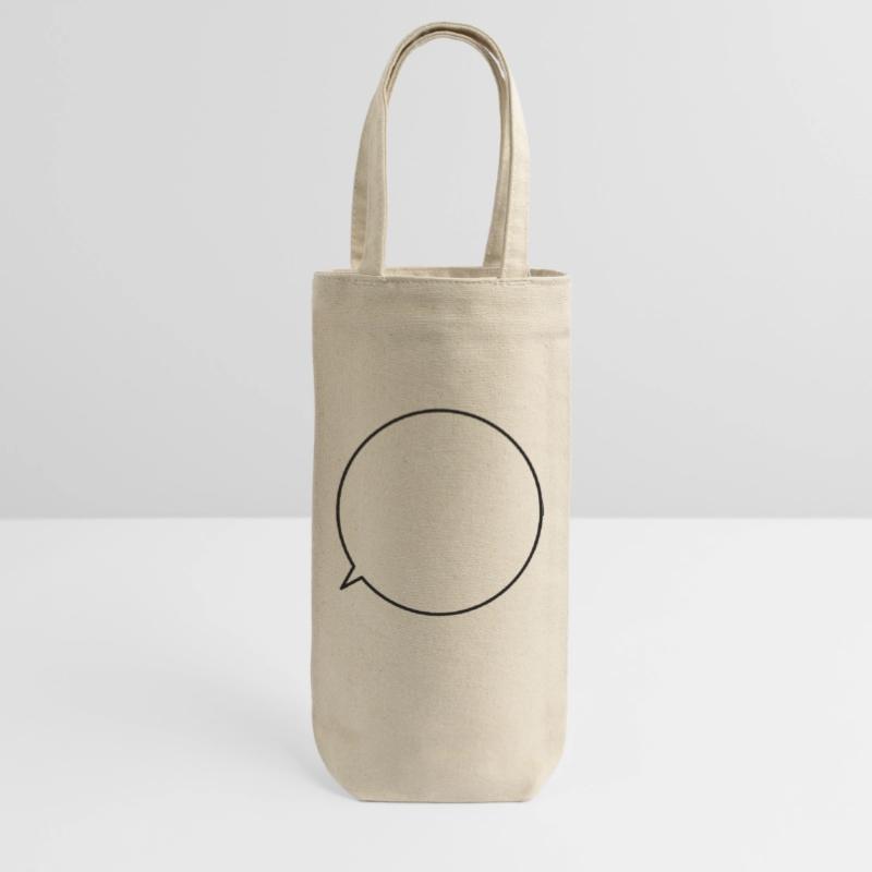 Speech bubble request text customizable Gift Bag for Bottles
