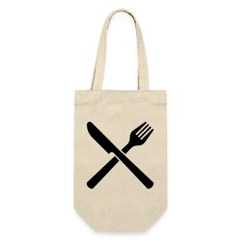 eat 6254398 118120591 - Gift Bag for Bottles - nature - Front