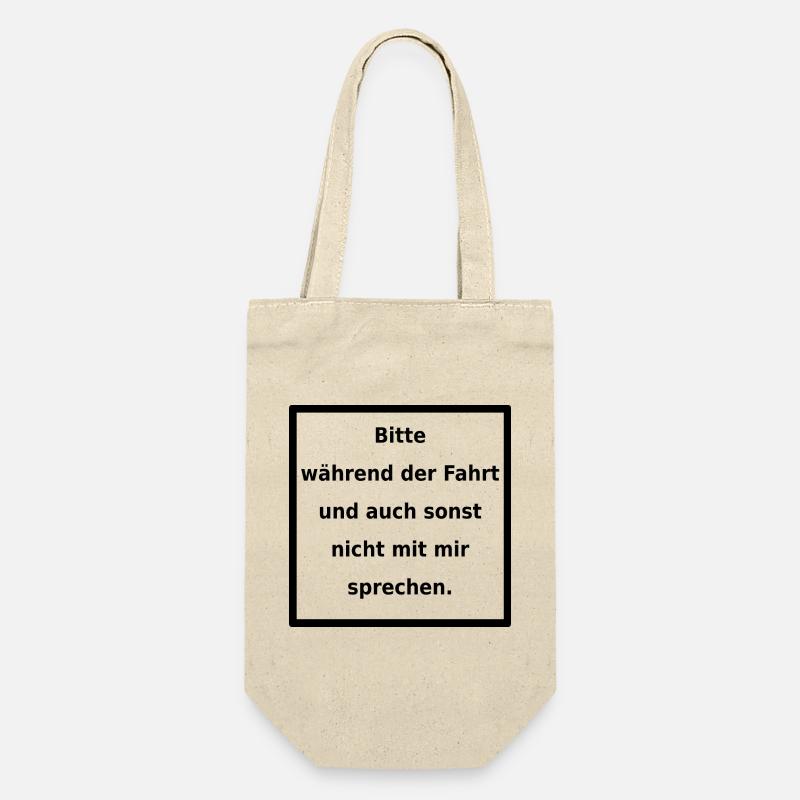 Genereller Warnhinweis. (black) - Geschenkbeutel für Flaschen - Natur