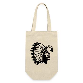 A chief with a buckled feather - Gift Bag for Bottles - nature - Front