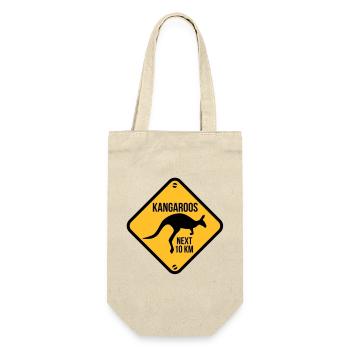 Australia - Australien - Geschenkbeutel für Flaschen - Natur - Vorne