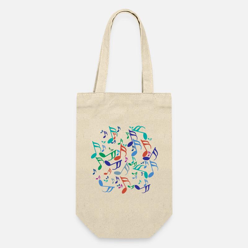 Notes de musique colorées - Sac à bouteille - nature