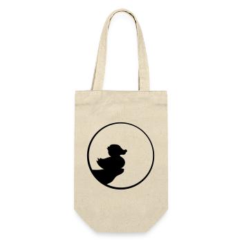 night moon evening cliff round circle silhouette quie - Gift Bag for Bottles - nature - Front