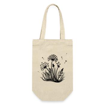 Löwenzahn, Pusteblume, dandelion - Geschenkbeutel für Flaschen - Natur - Vorne