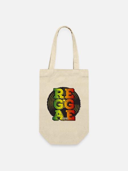 Reggae Neonfarben Logo - Geschenkbeutel für Flaschen - Natur