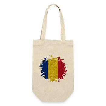 Roumanie Klecks Vintage / Cadeau Bucarest - Sac à bouteille - nature - Devant