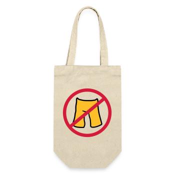 ne mettez pas de pantalon short court interdit bouclier z - Sac à bouteille - nature - Devant