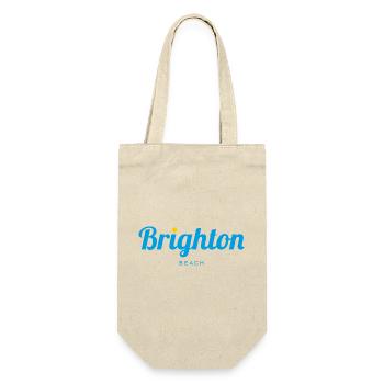 BRIGHTON England - Geschenkbeutel für Flaschen - Natur - Vorne