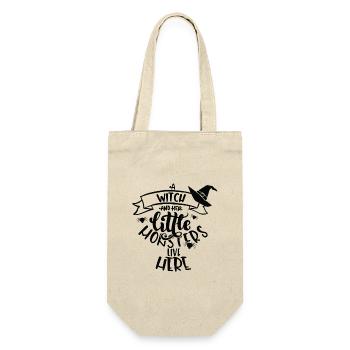 Witch witch hat Halloween costume gift - Gift Bag for Bottles - nature - Front