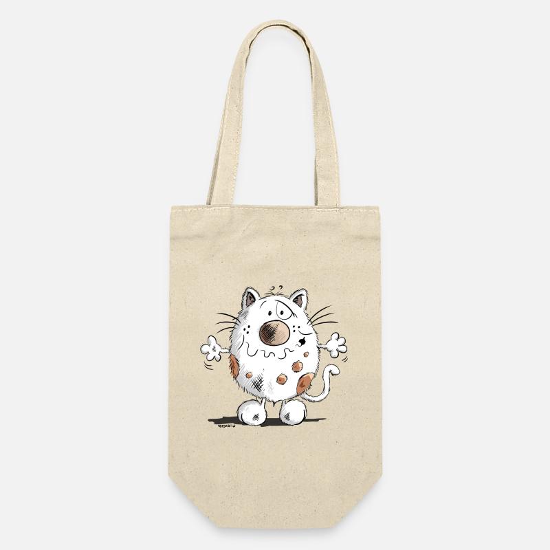 Mignon chat comique - Sac à bouteille - nature