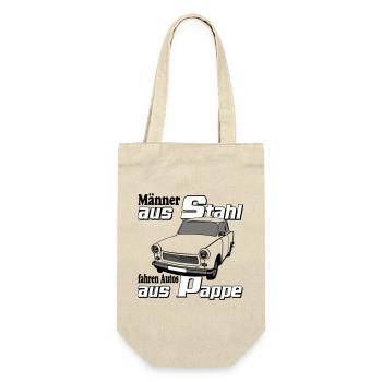  , DDR Kult , Männer aus.... (25) - Geschenkbeutel für Flaschen - Natur - Vorne