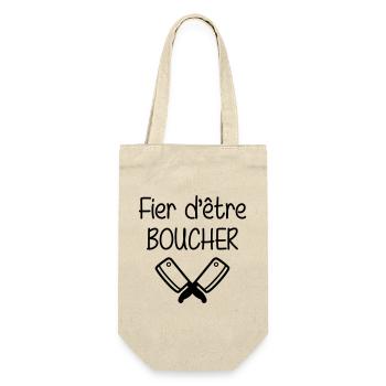 Fier d'être boucher - Sac à bouteille - nature - Devant