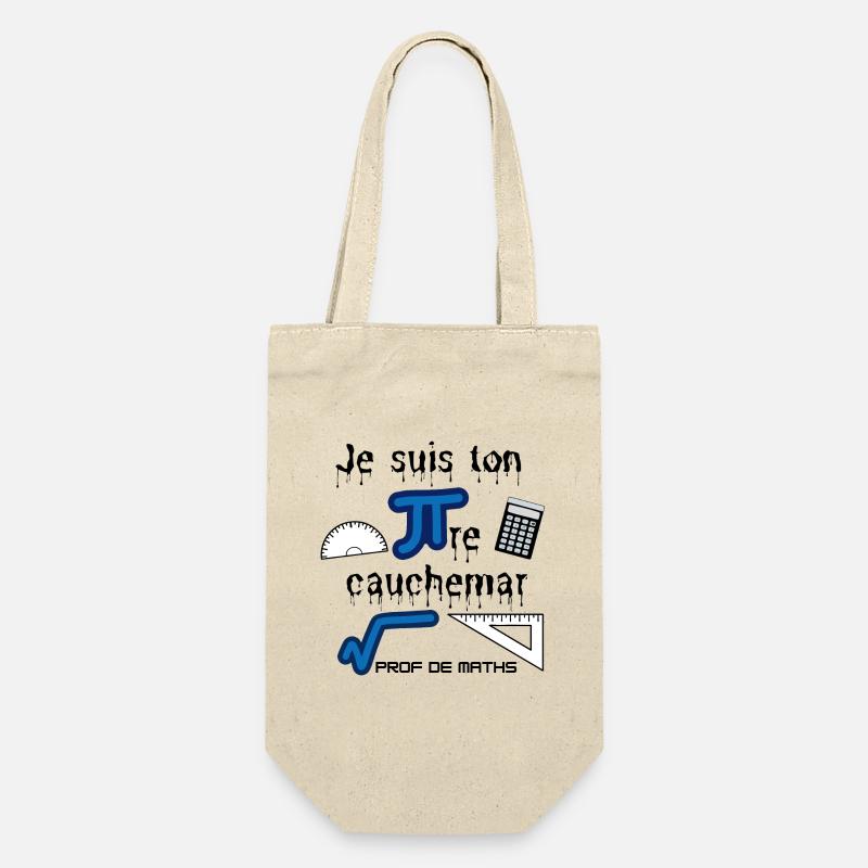 Cadeau à offrir à un prof de maths - Sac à bouteille - nature