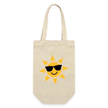 Sonnenbrillen-Sonnenstrahl - Geschenkbeutel für Flaschen - Natur - Vorne