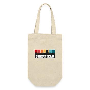 Sheffield England Travel Souvenir Skyline Wahrzeichen - Geschenkbeutel für Flaschen - Natur - Vorne