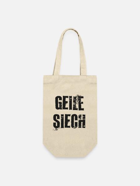 Schweizerdeutsch Geile Siech - Geschenkbeutel für Flaschen - Natur