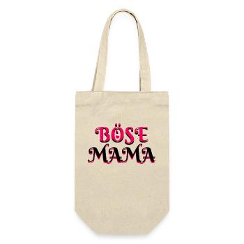 Böse Mama Muttertag Lustig Sarkastisch Alles Gute - Geschenkbeutel für Flaschen - Natur - Vorne