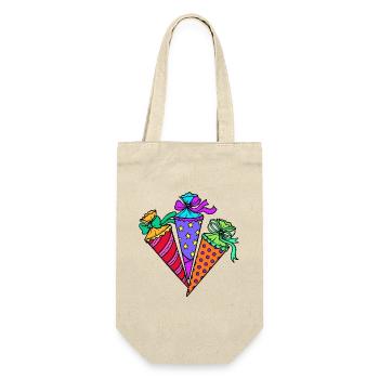 School bag School start school start preschool - Gift Bag for Bottles - nature - Front