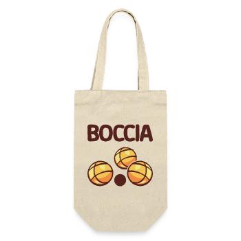 Bocciaspieler Bekleidung mit Boccia Kugeln Boccia - Geschenkbeutel für Flaschen - Natur - Vorne